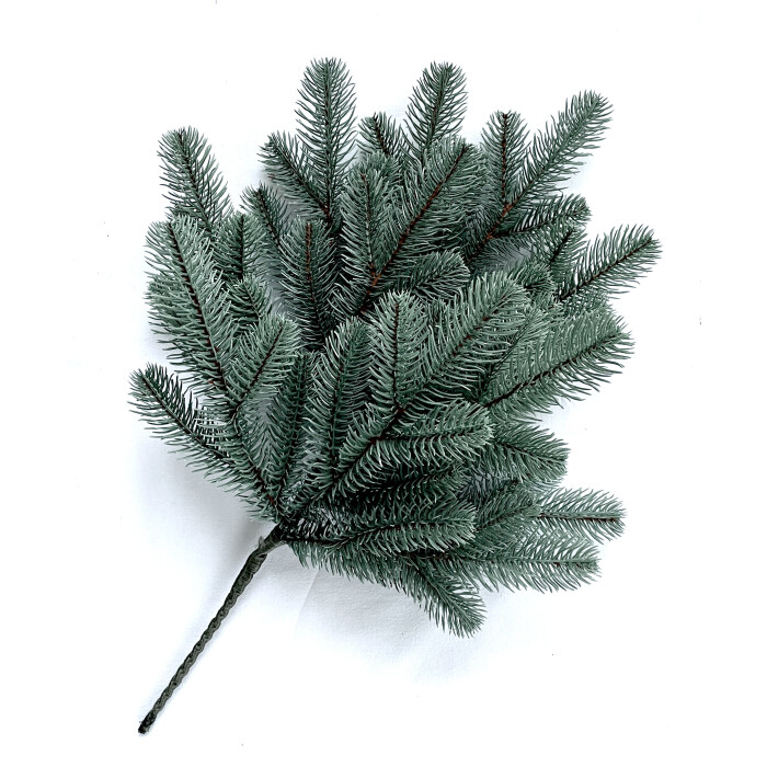 New Year's branch LUX 60 cm blue