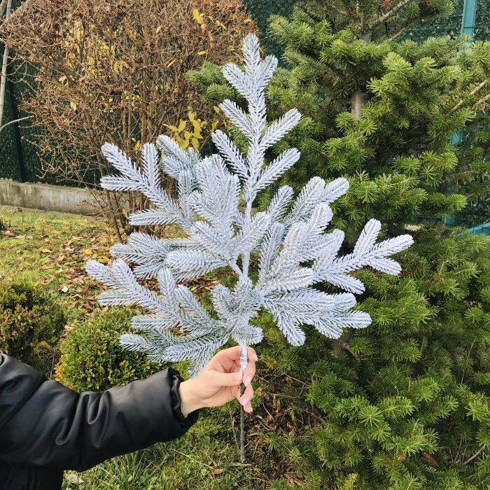 New Year's branch Traditional 60 cm in snow
