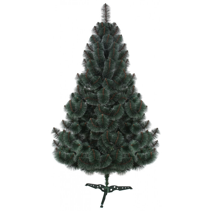 Сосна Lux (темно-зелена з білим кінчиком) 220см