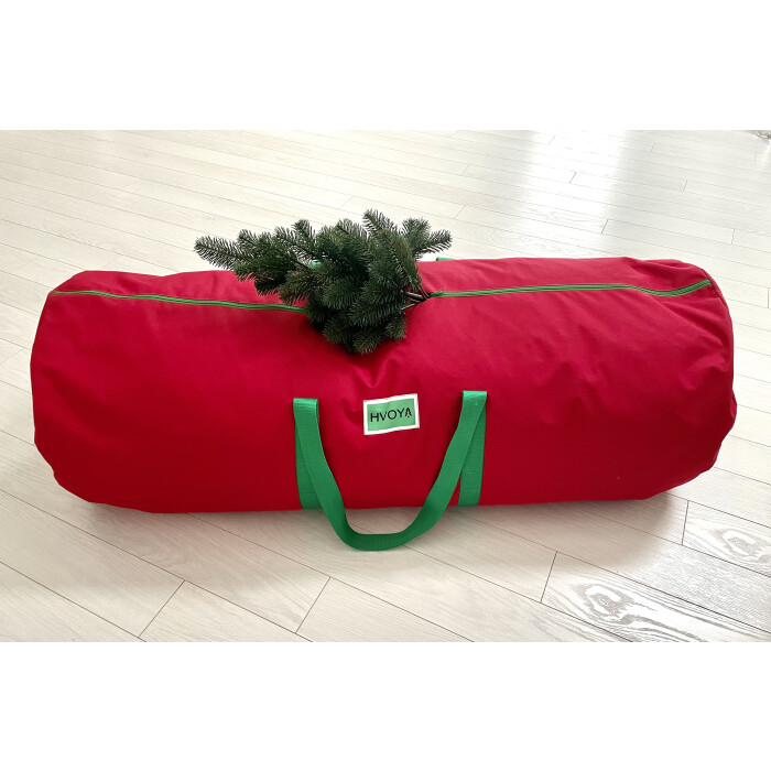 Red Christmas tree storage cover (for Christmas trees from 120 cm to 200 cm)