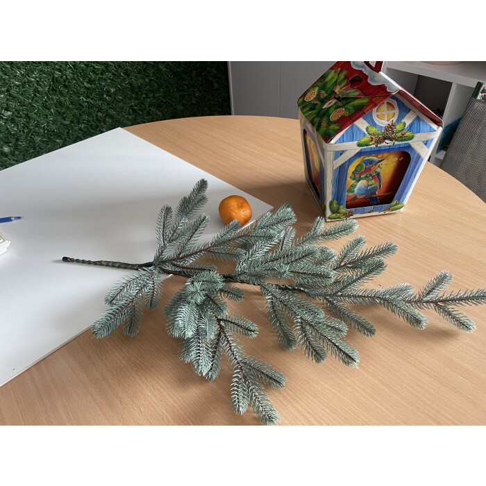 New Year's branch Traditional 60 cm blue