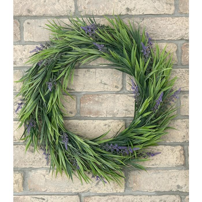 Artificial lavender wreath 42 Ø cm