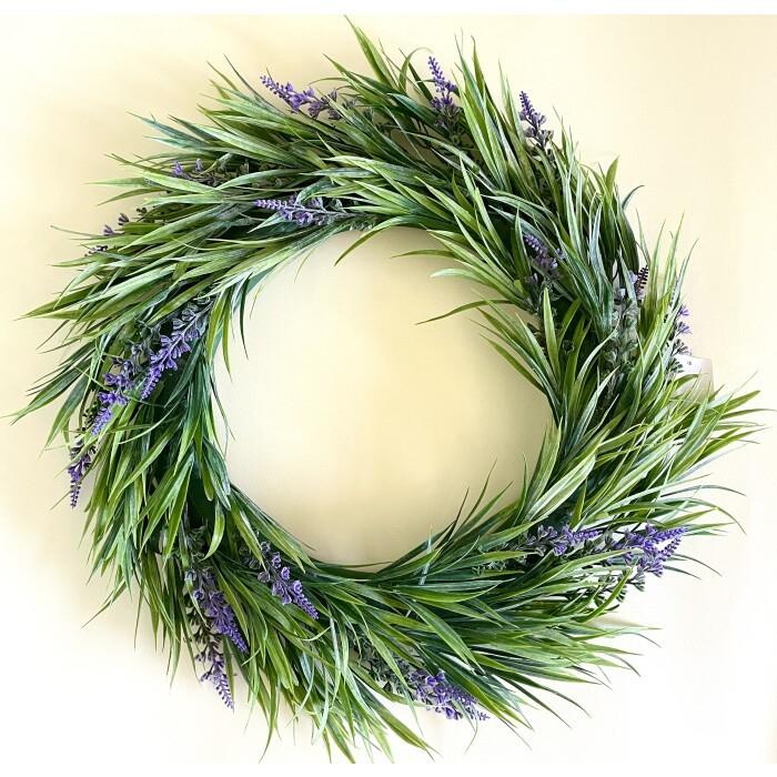 Artificial lavender wreath 42 Ø cm