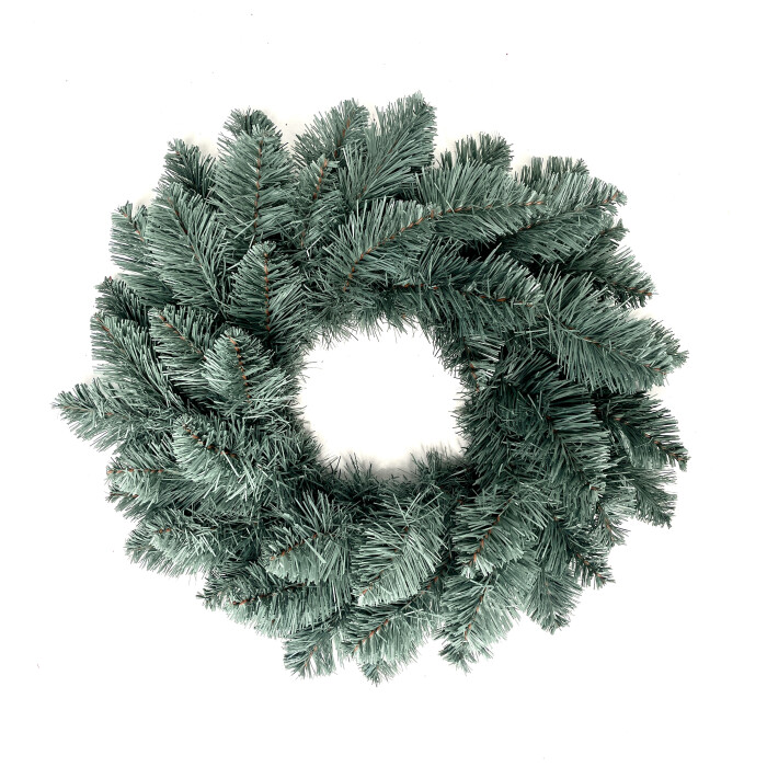 Artificial christmas Elegant wreath d-40 сm blue