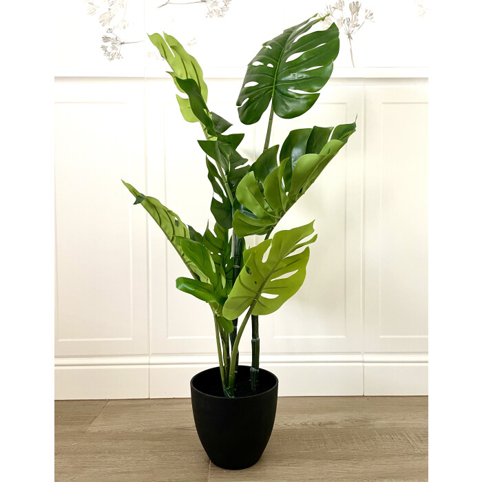 Monstera artificial 100 cm in a pot