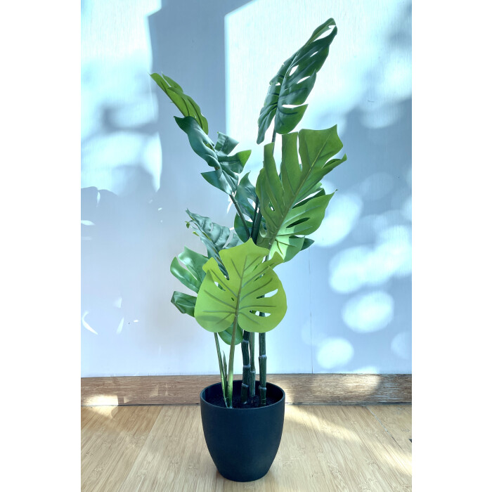 Monstera artificial 100 cm in a pot