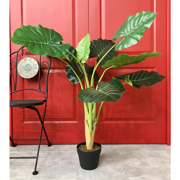 Artificial alocasia 130 cm in a pot.