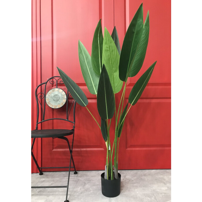 Strelitzia Royal artificial 130 cm in a pot.