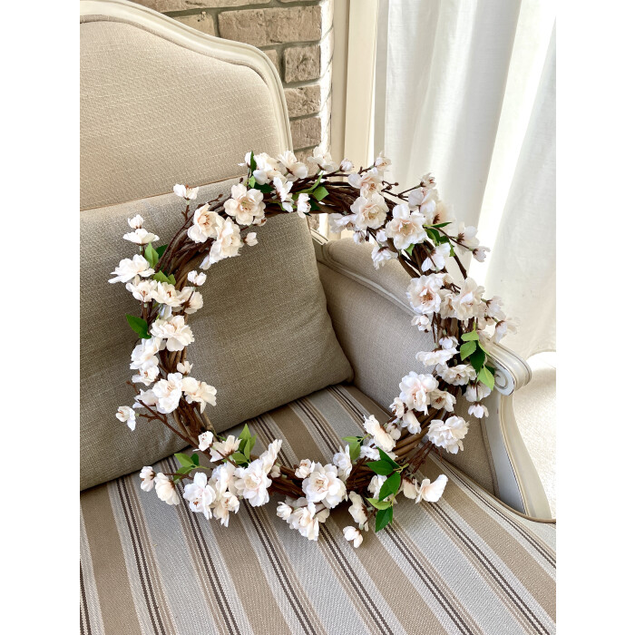 Wreath spring apple blossom terry nude Ø45 sm