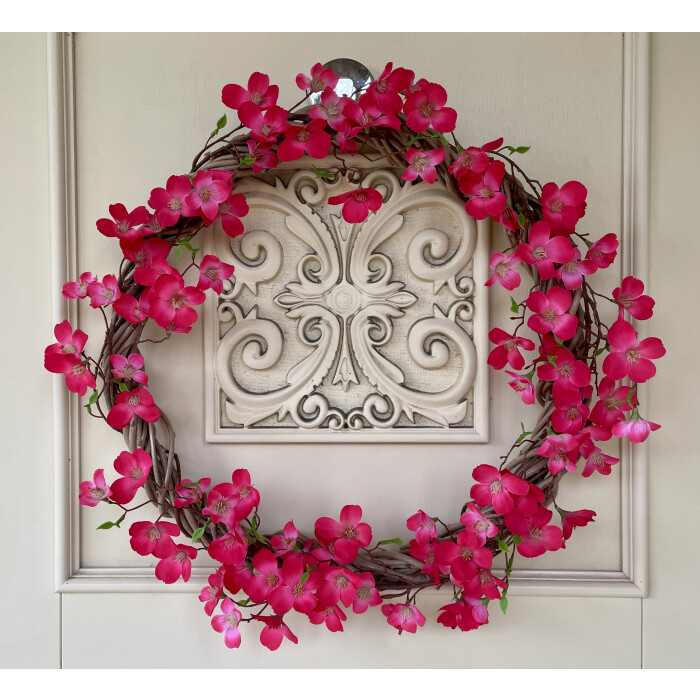 Spring wreath "Paradise apple blossom" pink