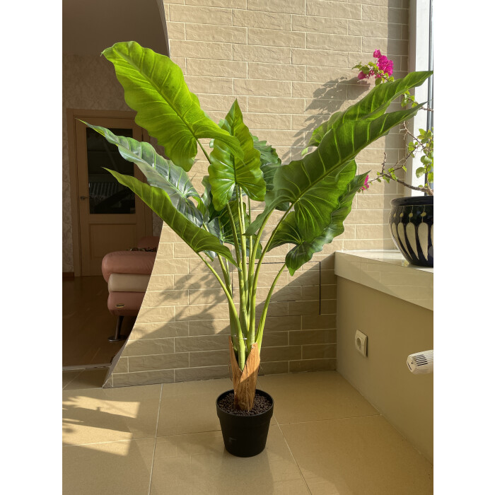 Artificial alocasia 130 cm in a pot.