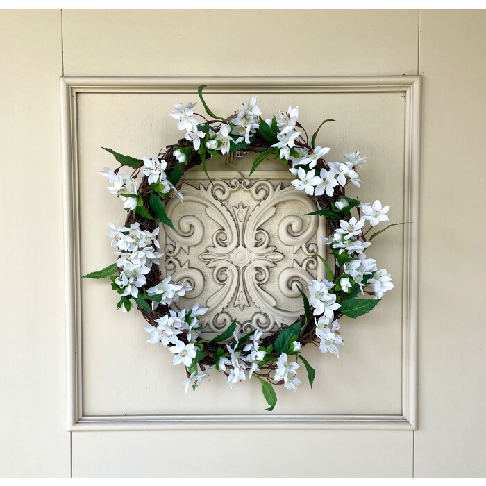 Spring jasmine wreath