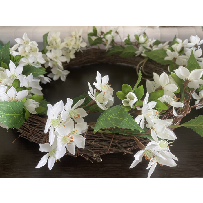 Spring jasmine wreath