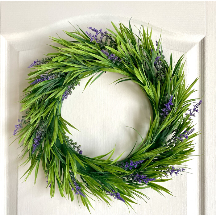 Artificial lavender wreath 42 Ø cm