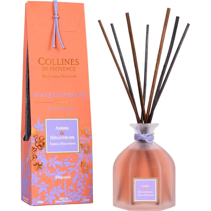 Amber and heliotrope 100 ml Collines de Provence Diffuser