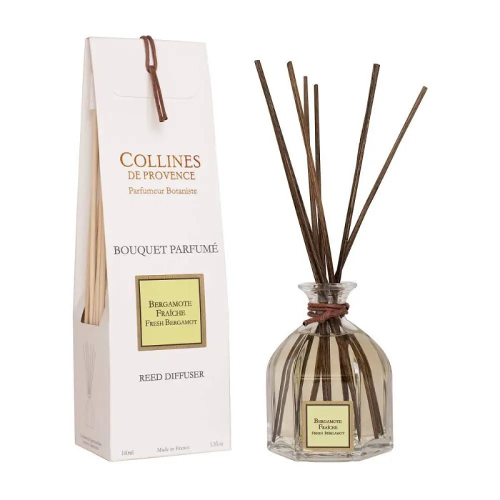 Fresh bergamot 100ml Collines de Provence Diffuser