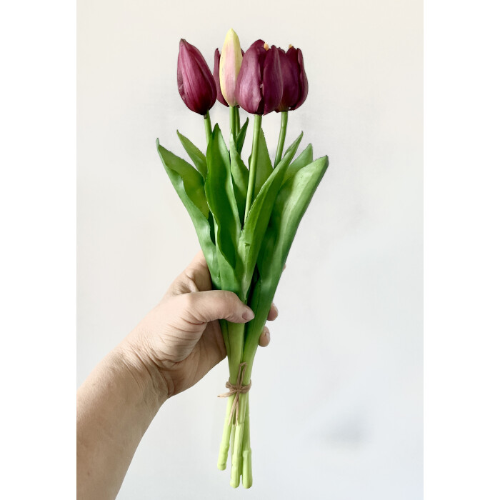 Букет тюльпанів латексних фіолетових