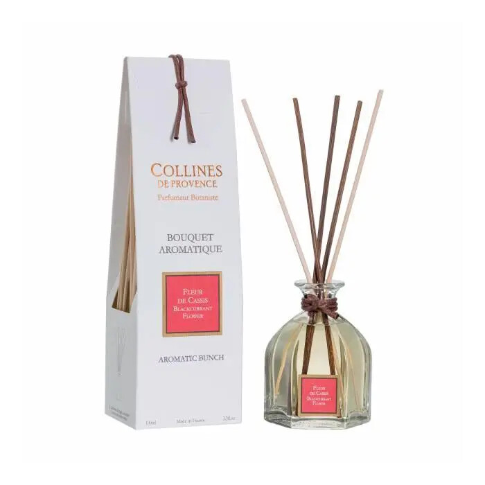 Black currant flower diffuser 100 ml Collines de Provence