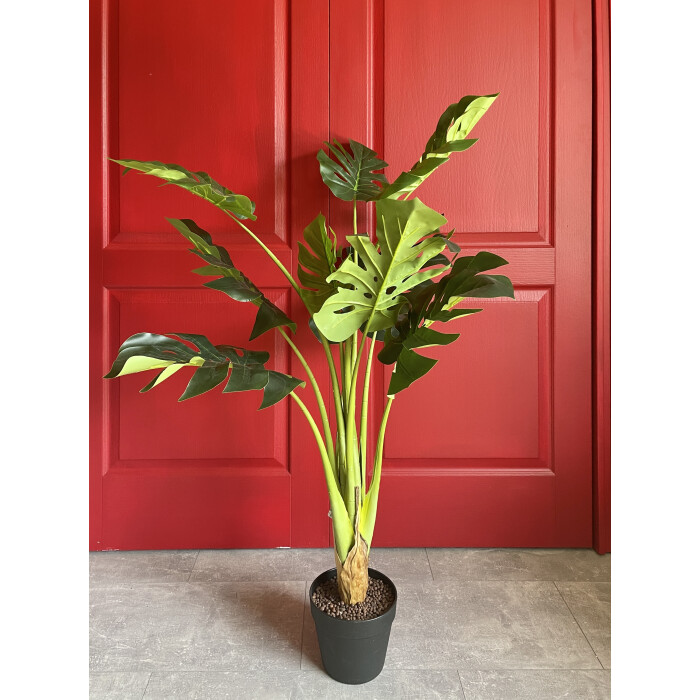 Artificial alocasia 130 cm in a pot.