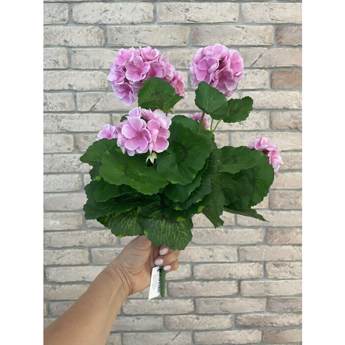 Bouquet of pelargonium 40 cm light pink