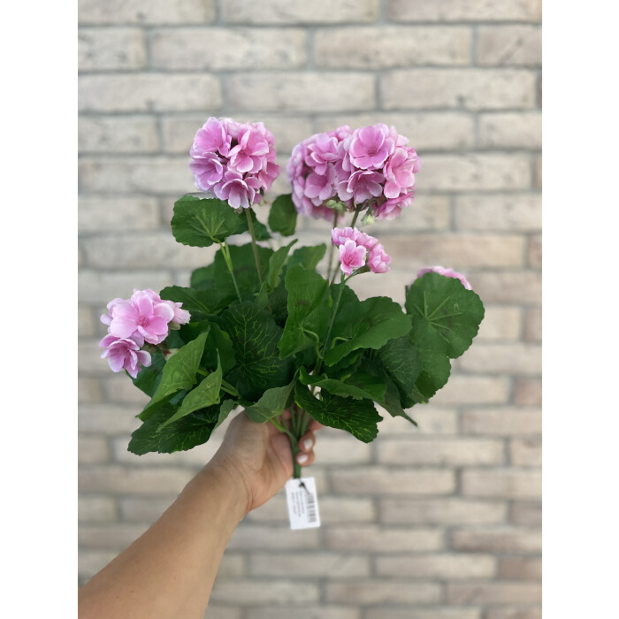 Bouquet of pelargonium 40 cm light pink