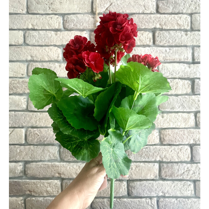 Bouquet of pelargonium 40 cm red