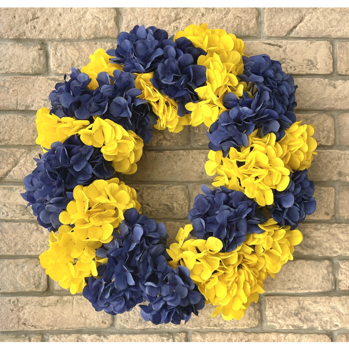 Ukrainian wreath (yellow-blue)