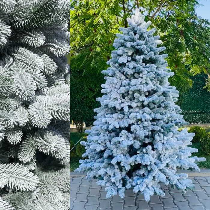 Christmas tree Lux cast 180 cm snow covered