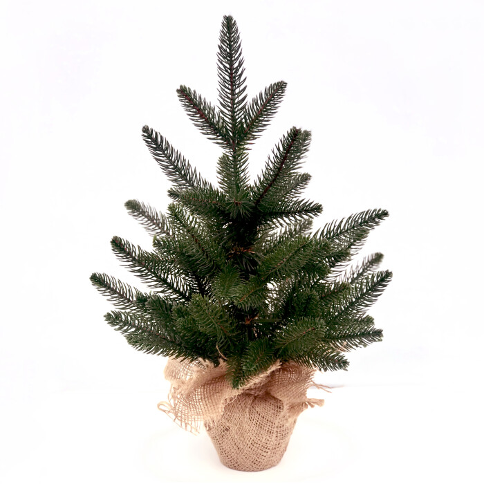Christmas tree Classic cast 50 cm in burlap green (new)