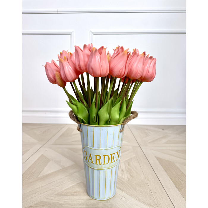 Букет латексних тюльпанів, 5 бутонів, пудрово-рожевий.