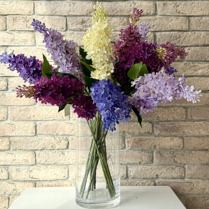 Бузок латексний подвійний світло-фіолетовий.