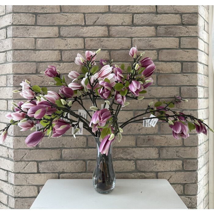 Гілка магнолії закрита латексна світло-рожева.