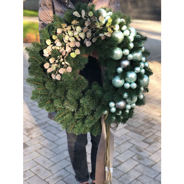 Cast christmas wreath Premium 60 sm