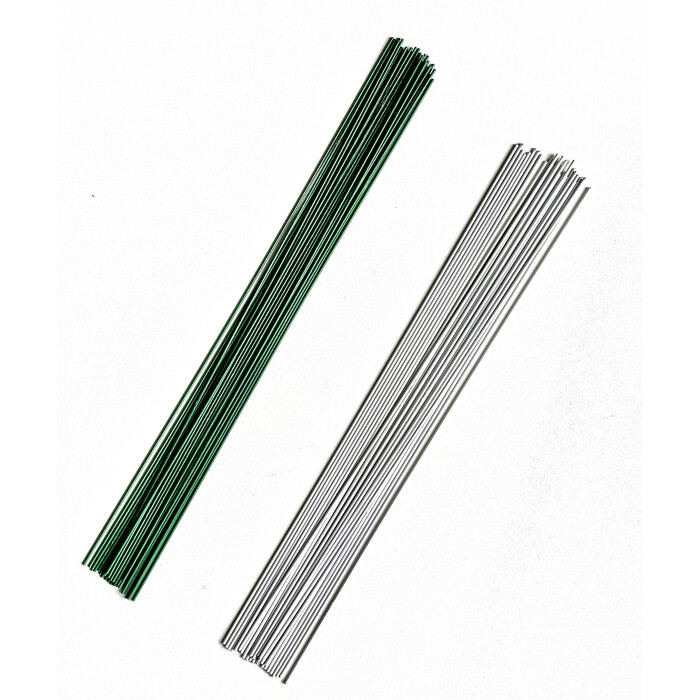 Дріт металевий з полімерним покриттям зелений 33 см