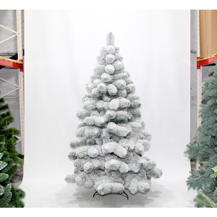 Сосна Lux (не розпушена) 220см засніжена